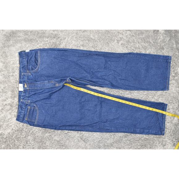 Tyndale FR Men's Blue Cotton Jeans 38x30 Straight Work Arc Rated Made in USA - Picture 2 of 6